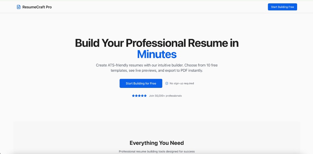 ResumeCraft Pro